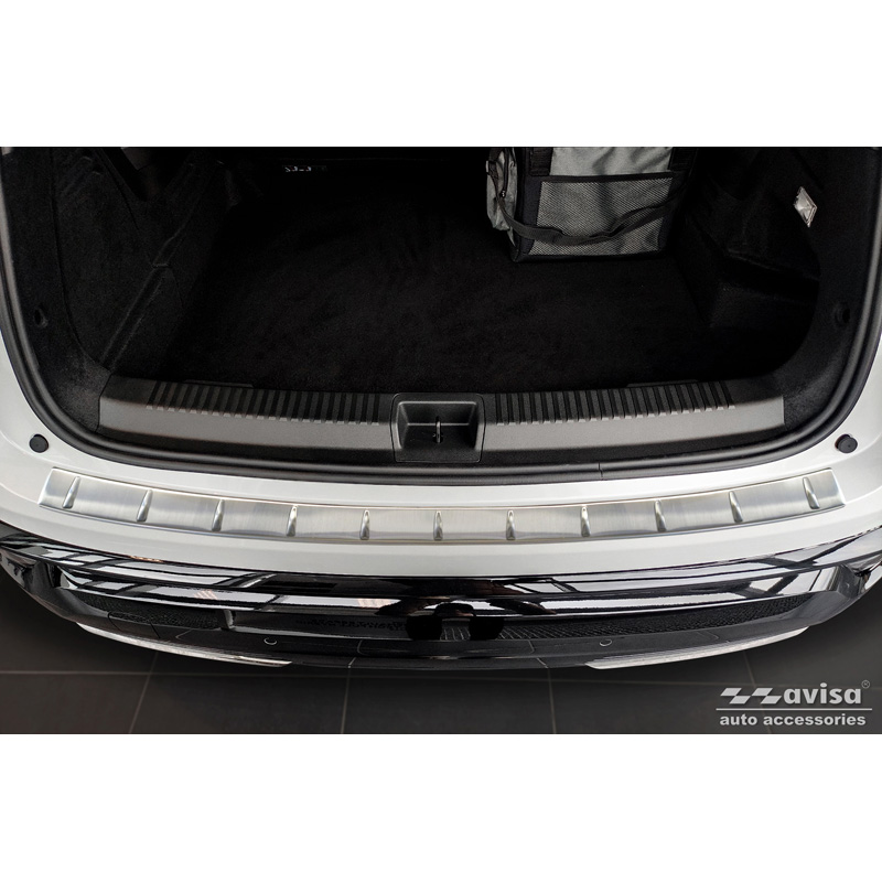 Protection de seuil arrière inox sur mesure pour Renault Espace VI E-Tech Hybrid 2023- 'Ribs'