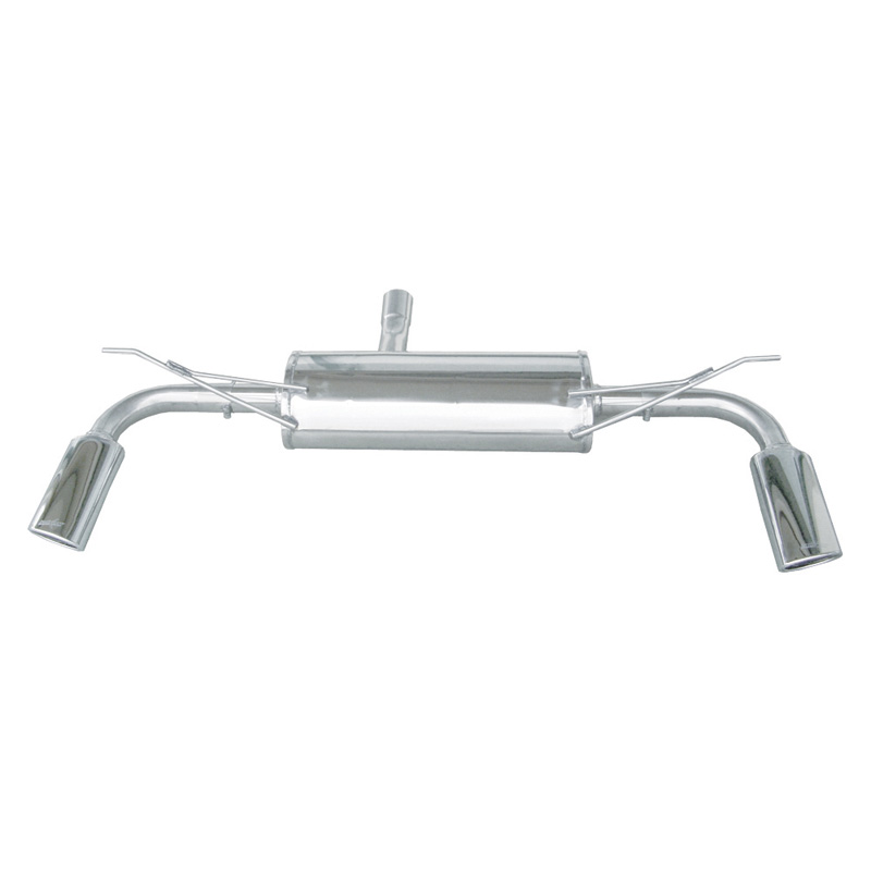 100% Inox Échappement Double sur mesure pour Audi Q7 3.0 TDi V6 (233cv) 2006- Droite/Gauche 120x80mm Oblique