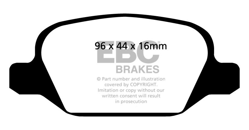 EBC Brakes ALFA ROMEO Alfa 147 3.2 2003-2005 Remblokken achterzi