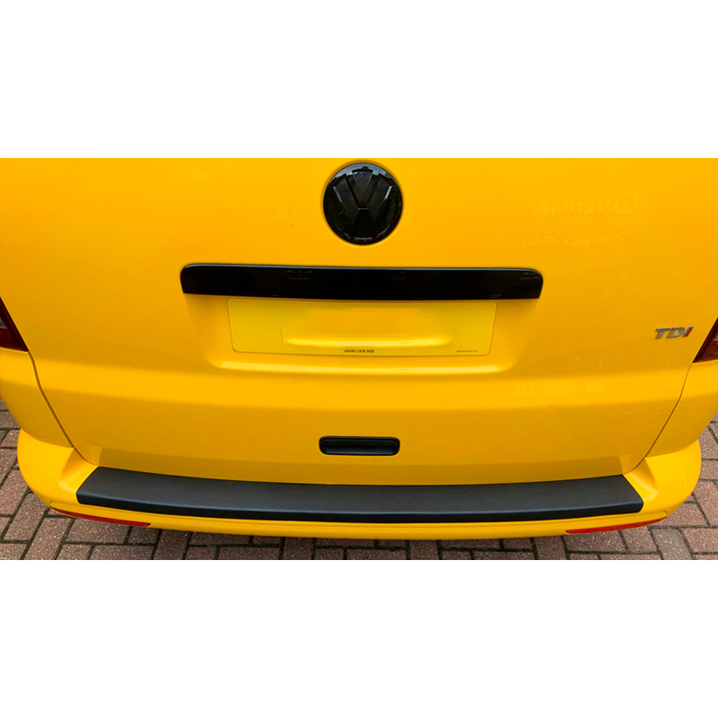 Protection de seuil arrière sur mesure pour Volkswagen Transporter T5 2003-2009 - Noir mat
