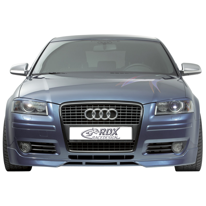 Spoiler avant sur mesure pour Audi A3 8P Sportback 04-/3 portes 2005- (PU)