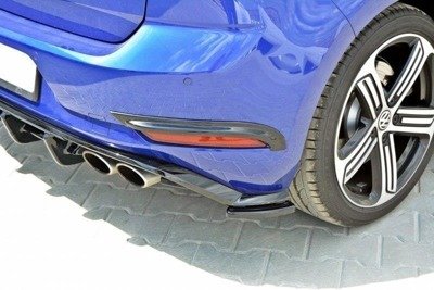 Zijdiffusers VW Golf 7.5 R Facelift Glans Zwart