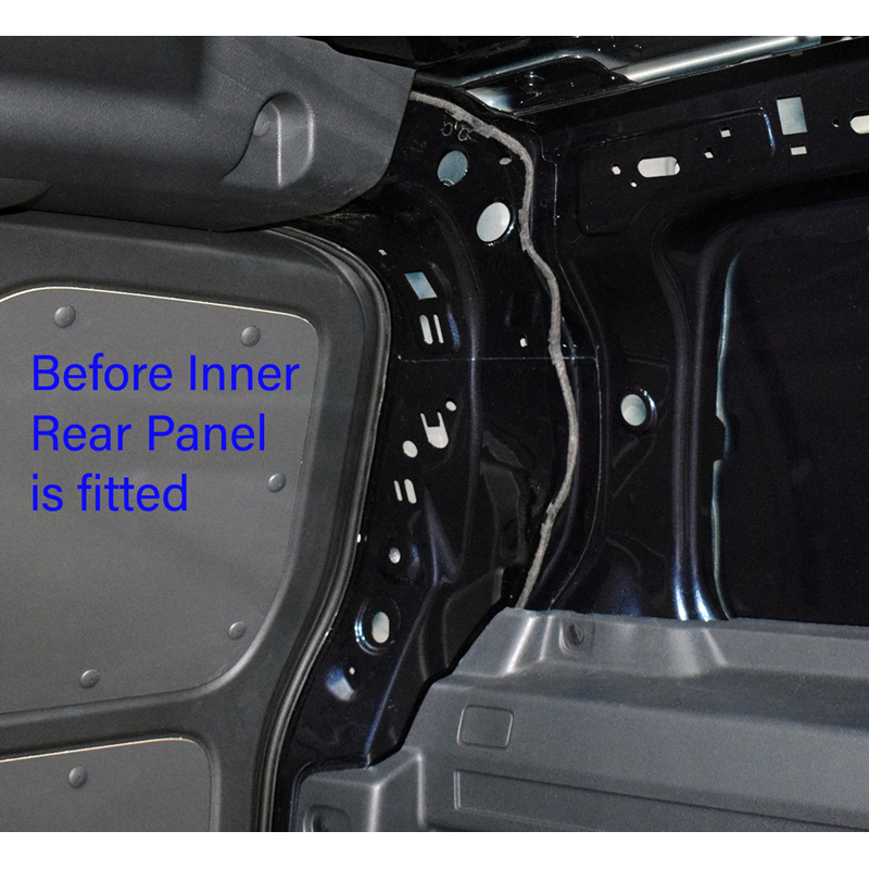 RGM Protections de montant de porte arrière intérieur pour Volkswagen ID.Buzz Cargo 2022- - Noir (ABS)