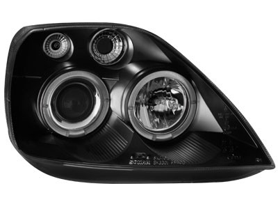 Phares Ford Fiesta MK6 02-05 Angel Eyes noire