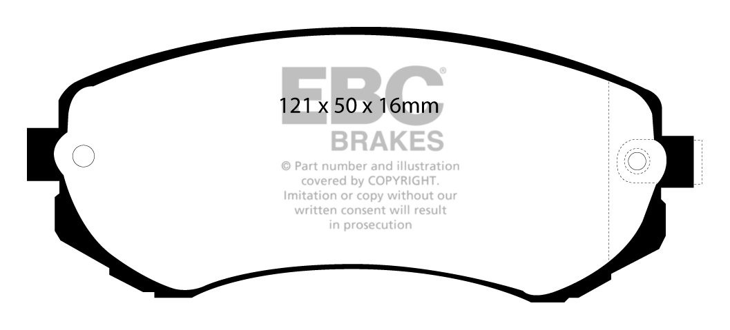 EBC Brakes NISSAN Skyline (R32) 1.8 89-94 Remblokken voorzijde