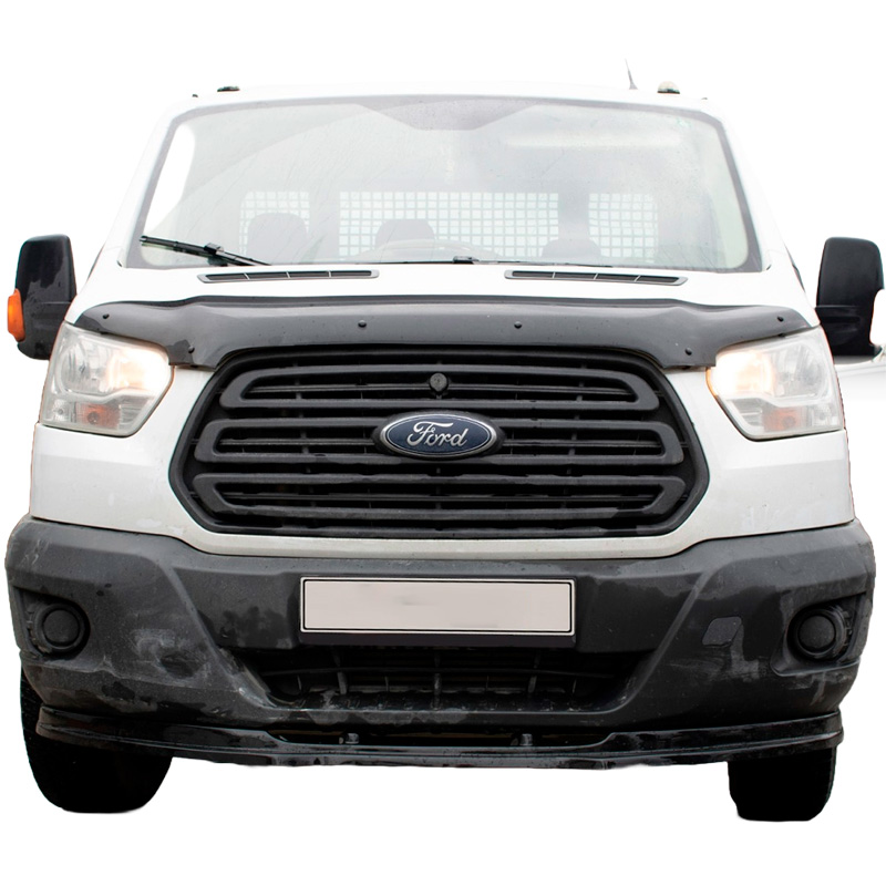 Protection du capot sur mesure pour Ford Transit MK8 2014-2019 - Noir brillant