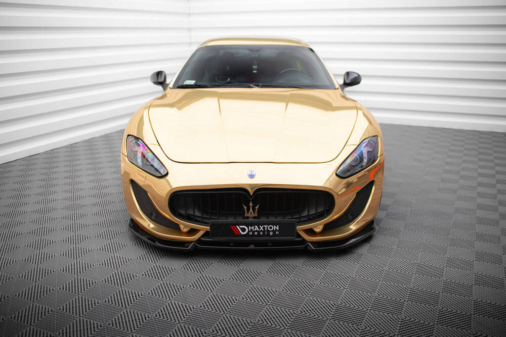 Voorspoiler V.2 Maserati Granturismo FL Maxton Glans Zwart