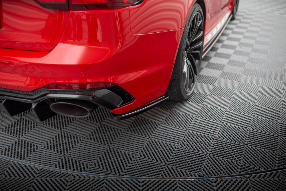 Zijdiffusers Audi RS4 B9 Avant Maxton Glanzend Zwart