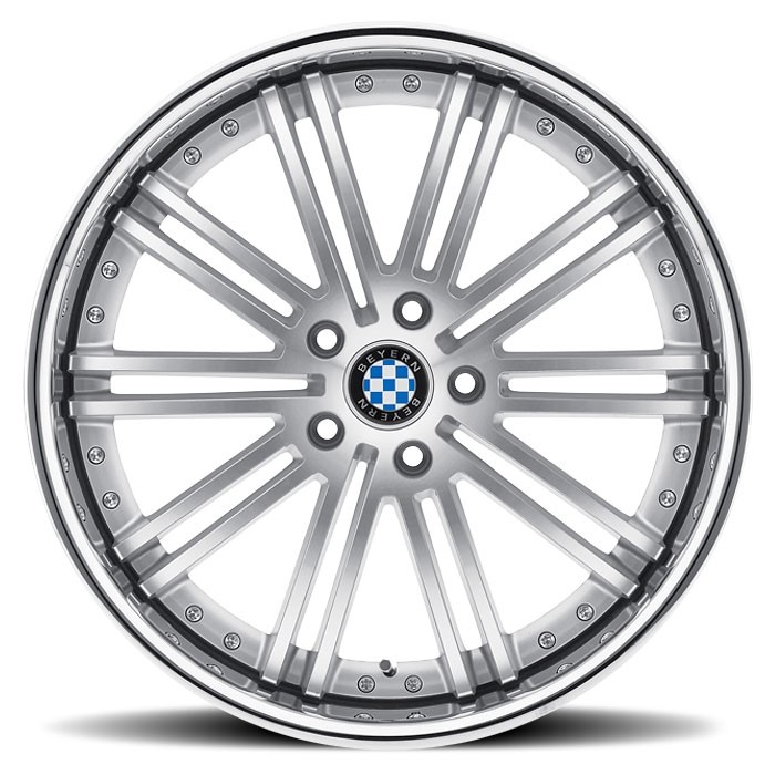 Velgen Beyern Baroque 20x9 5x120 ET32 Zilver Machined Face + Chr