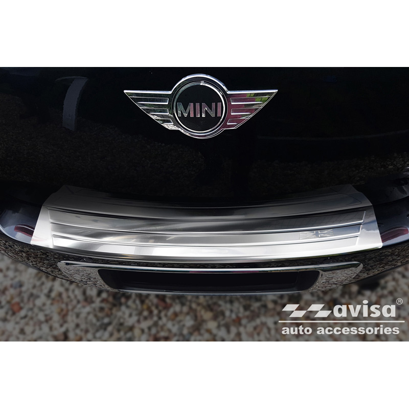 Protection de seuil arrière inox sur mesure pour Mini Countryman R60 2010-2014 'British Flag'
