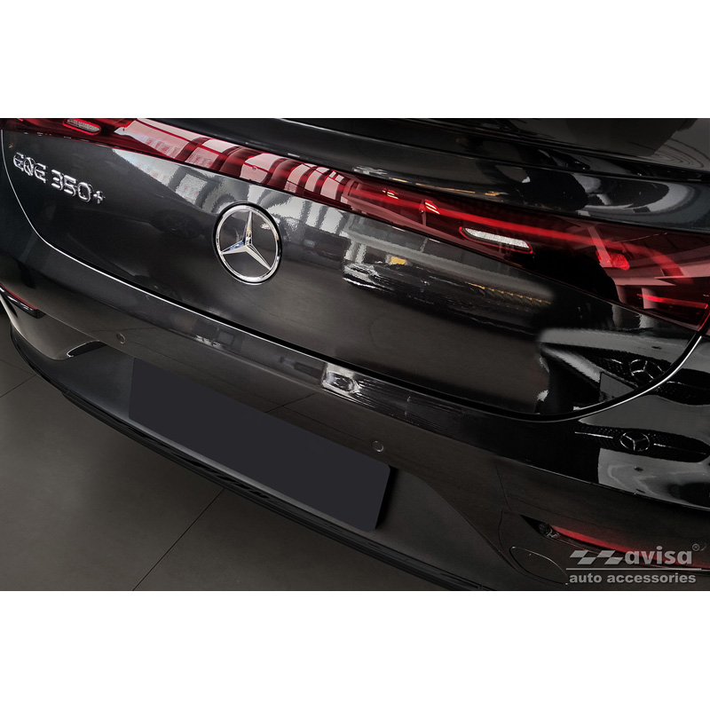 Protection de seuil arrière carboné 3D sur mesure pour Mercedes EQE (V295) 2022- 'Ribs'
