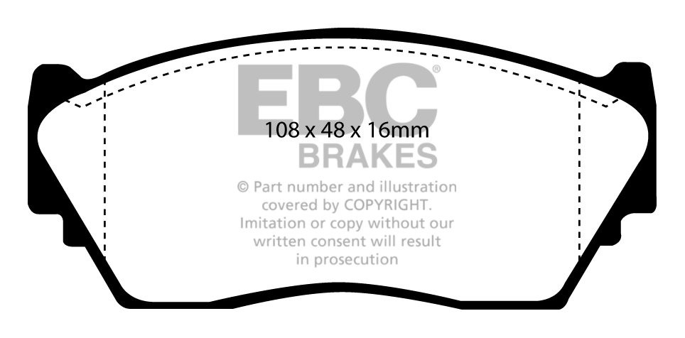 EBC Brakes NISSAN Lucino 1.6 90-93 Remblokken voorzijde