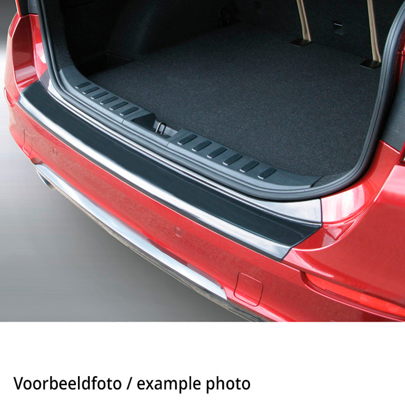 Protection de seuil arrière (ABS) sur mesure pour Honda Civic HB 5 portes 2017-2022 Look Carboné