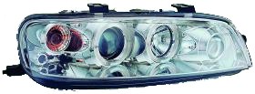 Phares Fiat Punto 2 Angel Eyes chrome