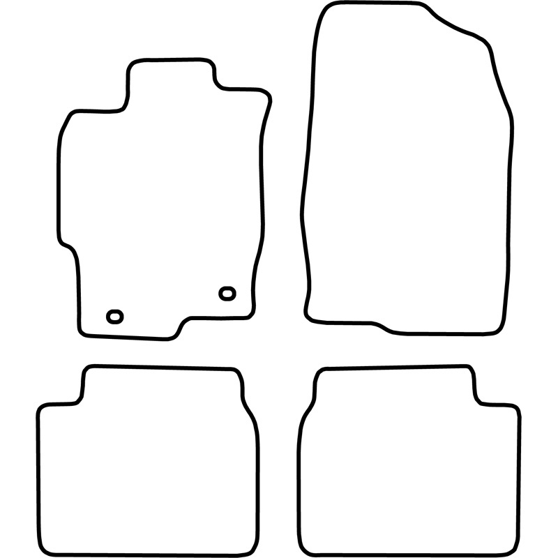 Set de tapis de sol en velours sur mesure pour Mazda 6 2008-2012