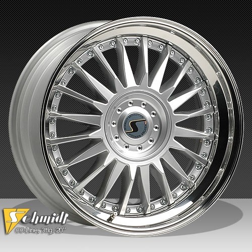 Schmidt CC Line roues (Rad-Inox) 3dlg d argent 7 - 8x18