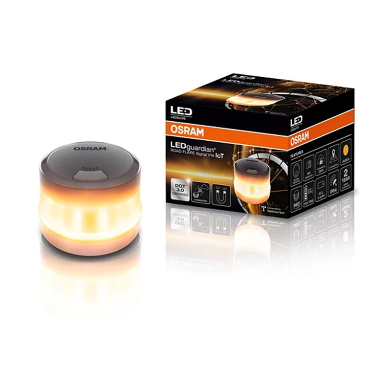 Osram LEDguardian® Road Flare Signal V16 IoT - Feux d'avertissement - DGT 3.0 Approuvé