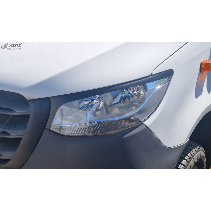 RDX Spoilers de phares sur mesure pour Mercedes Sprinter 2018- (ABS)