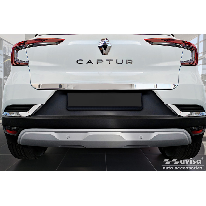 Moulure de hayon en Inox Chrome sur mesure pour Renault Captur II 2019- & Mitsubishi ASX II 2023-