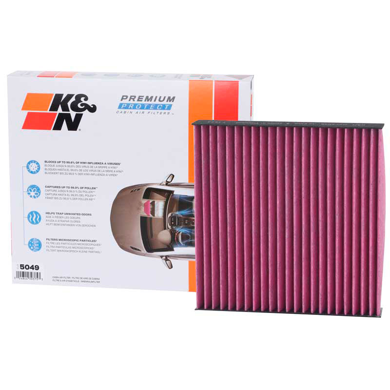 K&N Filtre à Air d'Habitacle Jetable Premium sur mesure pour Honda/Toyota/Subaru/Suzuki divers modèles (DVF5049)