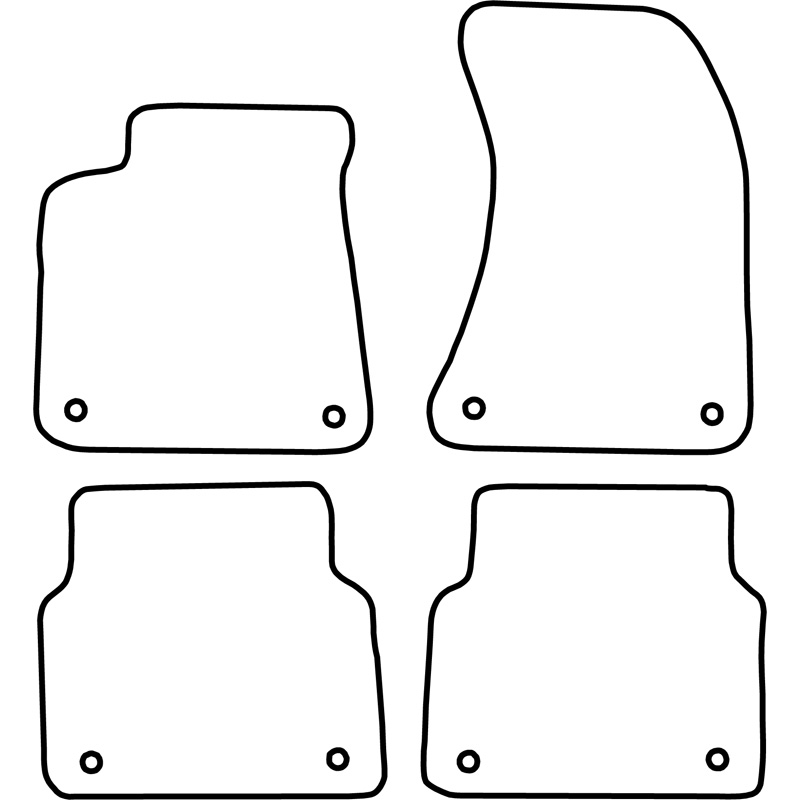 Set de tapis de sol sur mesure pour Audi A8 2011-2017