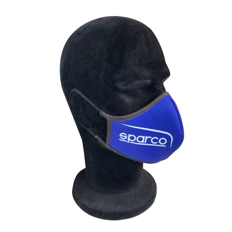 Sparco Masque de protection pour le visage lavable - Bleu - 1 pièce