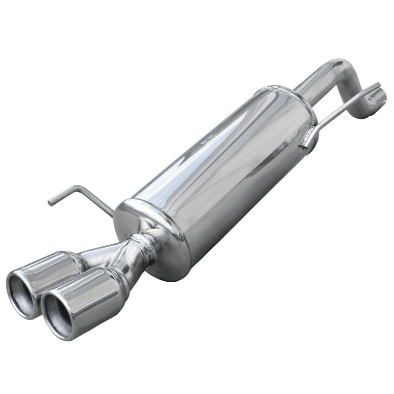 100% Inox Échappement Sport sur mesure pour Fiat Grande Punto 1.4 Turbo Abarth 2006- 2x80mm