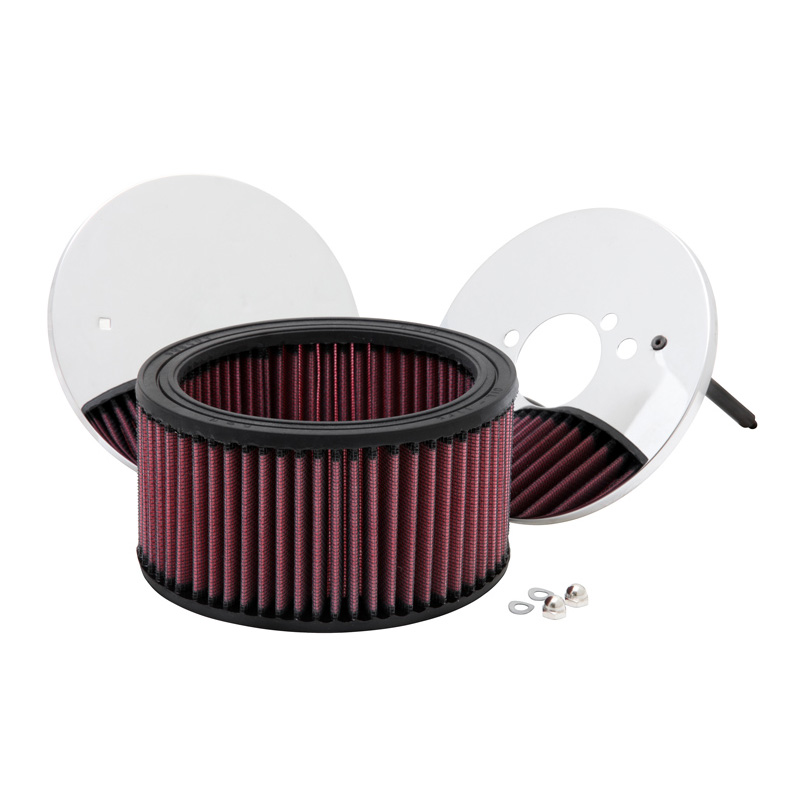 K&N Filtre à Air rond sur mesure pour carburateur ISO (70-72 Datsun 240Z), SU (70-72 Datsun 240Z), diamètre 150 mm, Hauteur d'assemblage 83mm (56-1410)