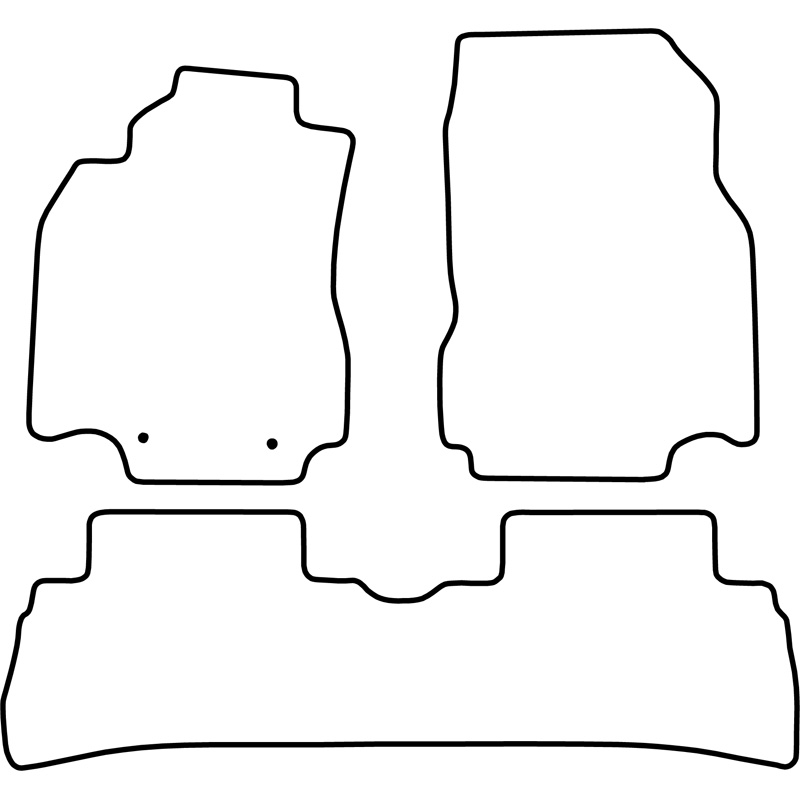 Set de tapis de sol sur mesure pour Nissan Cube 2010-