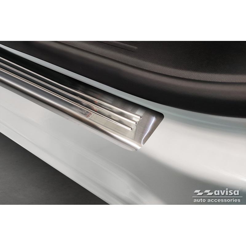 Seuils de portes inox sur mesure pour Opel Mokka II 2020- 'Lines' - 4-pièces