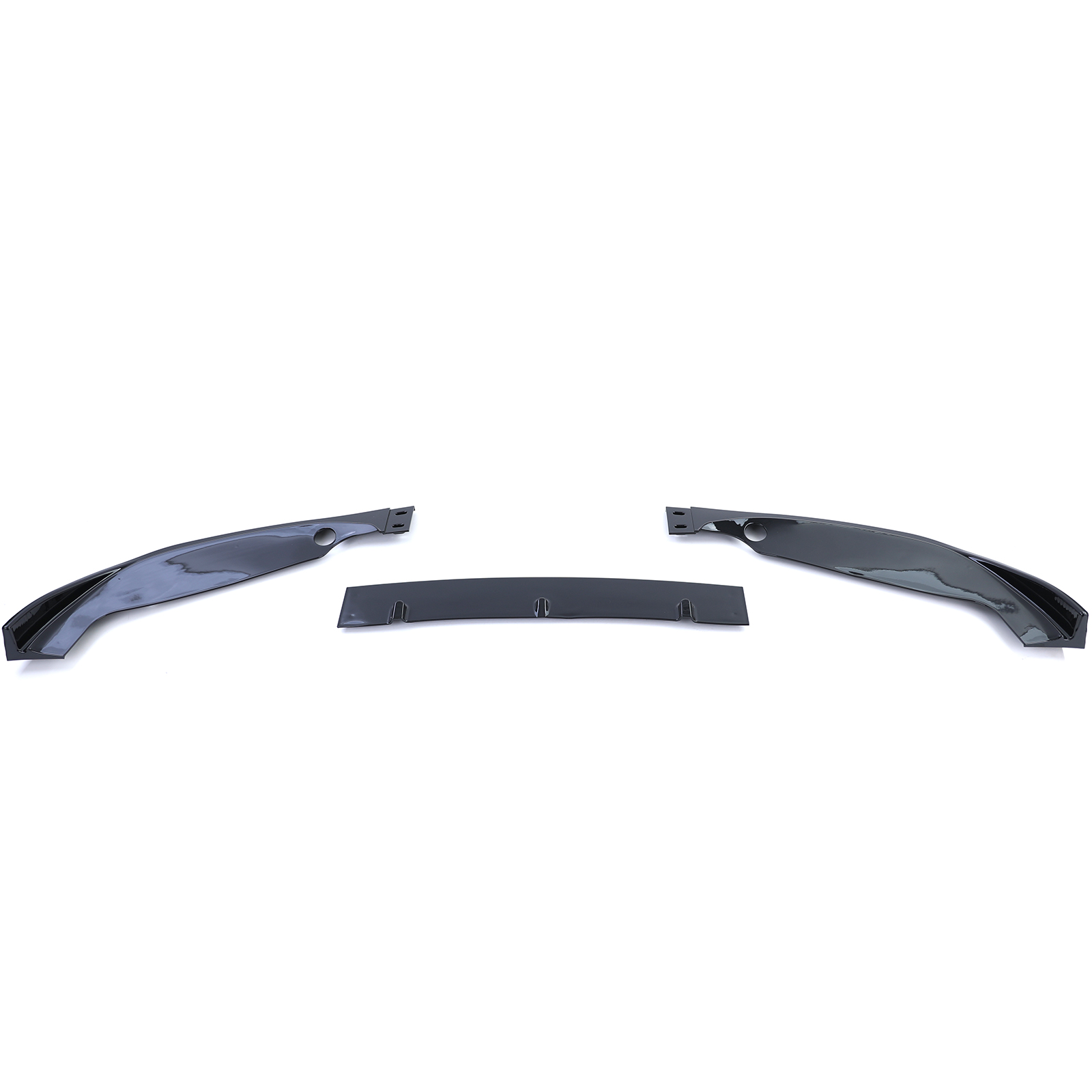 Voorspoiler passend voor BMW 3-Serie E46 Coupe/Cabrio Glans Zwart