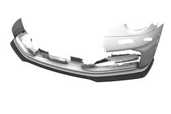 Voorspoiler Porsche 911/992 – CSR Automotive Bekerspoilerlip Glanzend Zwart