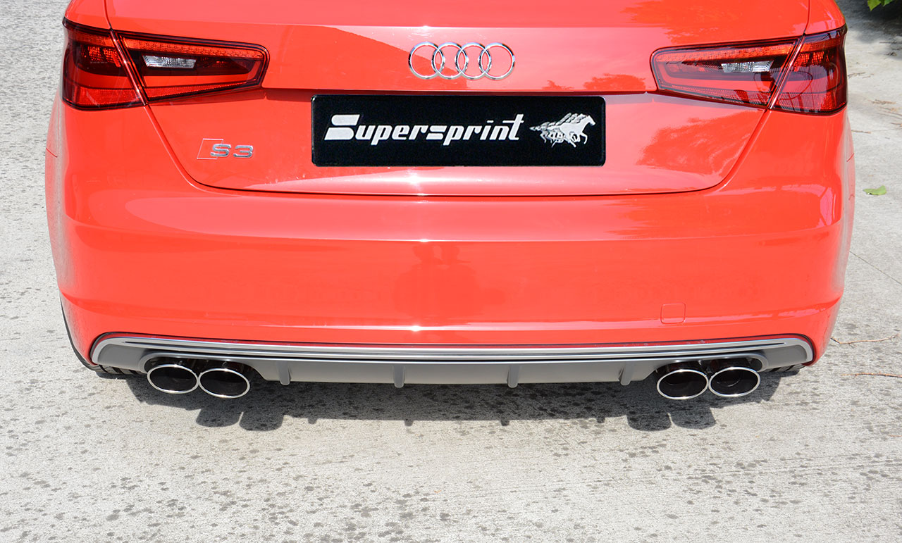 AUDI A3 8V 2.0 TDI (184 Hp) 2013 Endpipe kit 100x75 Right + 100x75 Left