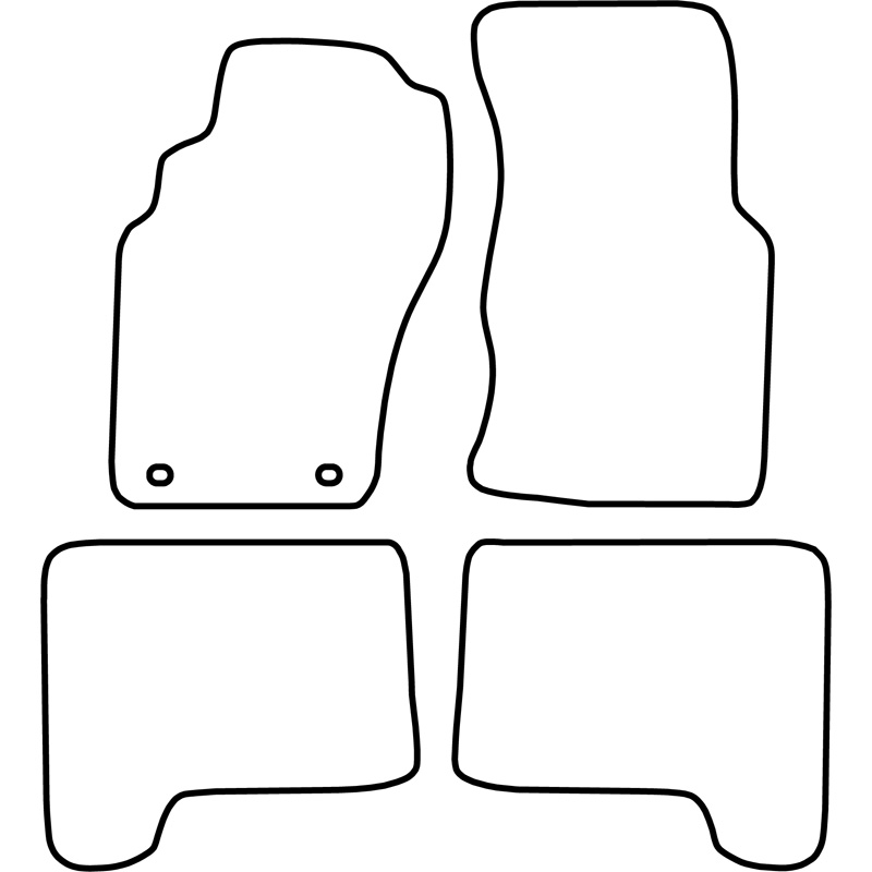 Set de tapis de sol sur mesure pour Nissan Pathfinder 2000-2005