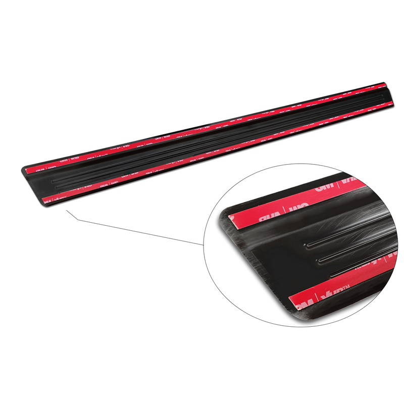Seuils de portes inox noir sur mesure pour Nissan Qashqai III 2021- - 'Special Edition' - 4-pièces