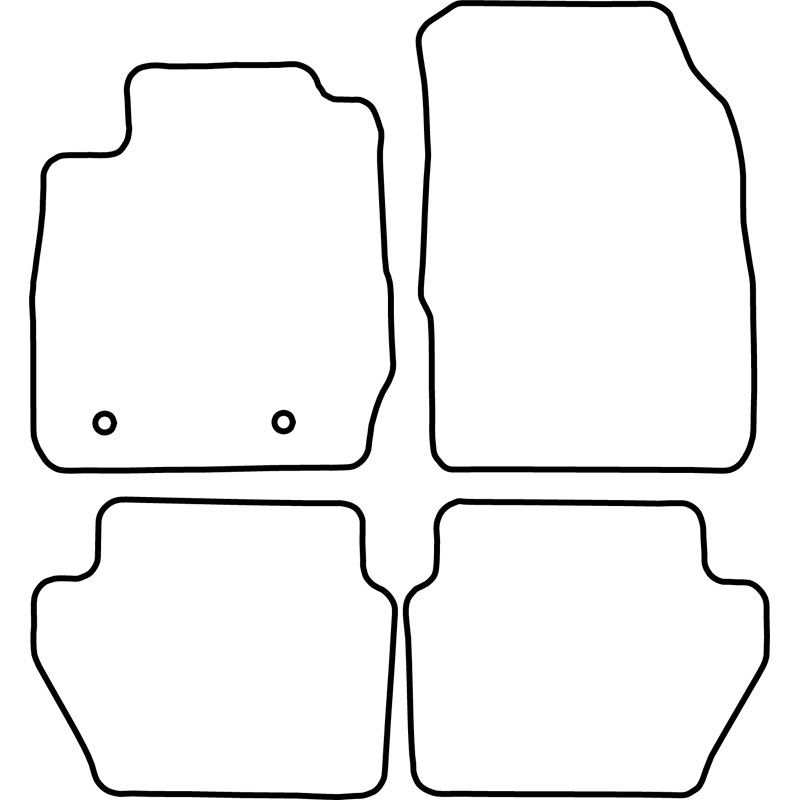 Set de tapis de sol sur mesure pour Ford Ecosport 2013-2017