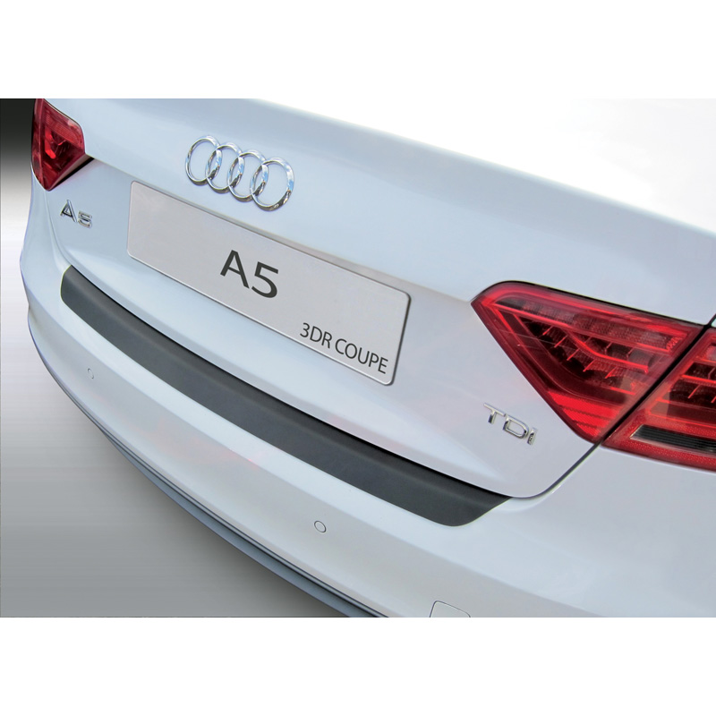 Protection de seuil arrière (ABS) sur mesure pour Audi A5 Coupe 9/2011-7/2016 Noir