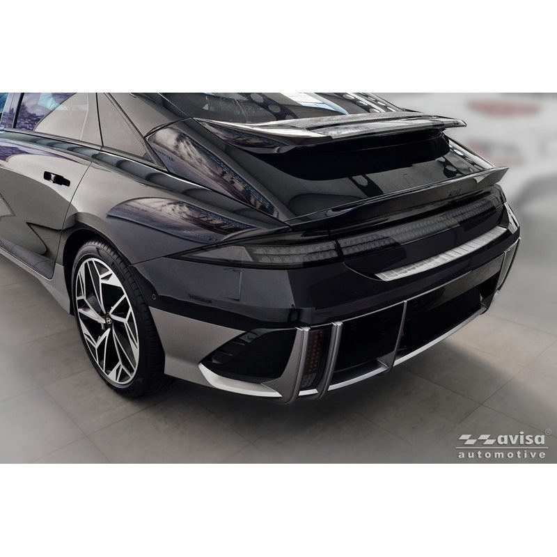 Avisa Protection de Seuil de Coffre Acier Inox sur mesure pour Hyundai Ioniq 6 2022- - Argent