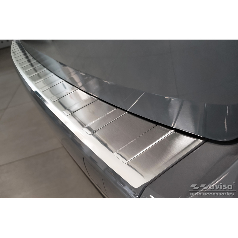 Protection de seuil arrière inox sur mesure pour Mercedes Citan (W420) Box/Tourer 2021- 'Ribs'