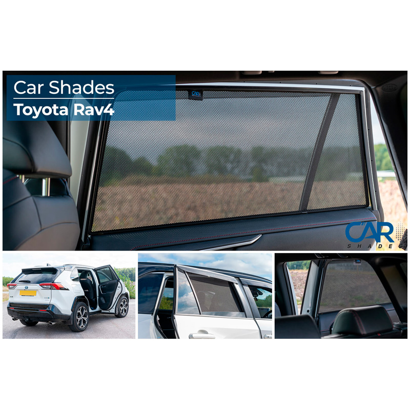 Set de Car Shades (portes arrières) sur mesure pour Toyota RAV-4 (5th Gen) 2018- (2-pièces)