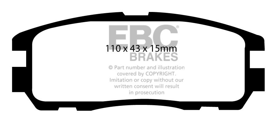 EBC Brakes OPEL Monterey 3.2 92-98 Remblokken achterzijde