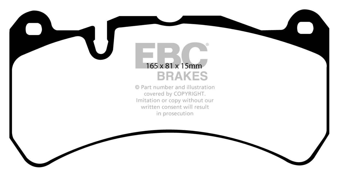 EBC Brakes MERCEDES CLK (C209) CLK55 AMG 2005-.. Remblokken voor