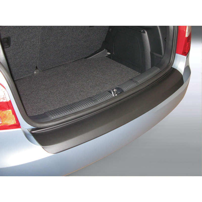 Protection de seuil arrière (ABS) sur mesure pour Skoda Fabia 5 portes 2010-2014 Noir