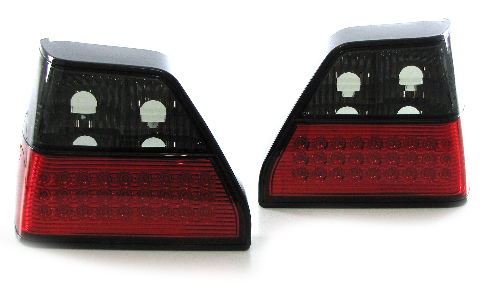 Feux arriere VW Golf II LED rouges/blanc cristal