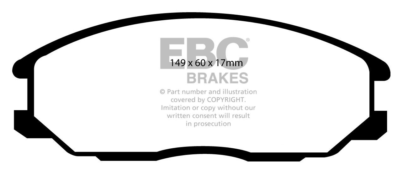 EBC Brakes HYUNDAI Santa Fe 2.7 2000-2006 Remblokken voorzijde g