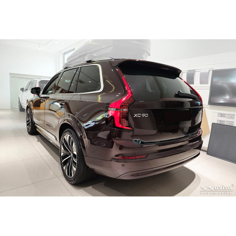 Avisa Moulure de hayon en Inox Noir Chrome sur mesure pour Volvo XC90 II 2015-19, Facelift 2019-2024 & Facelift 2024-