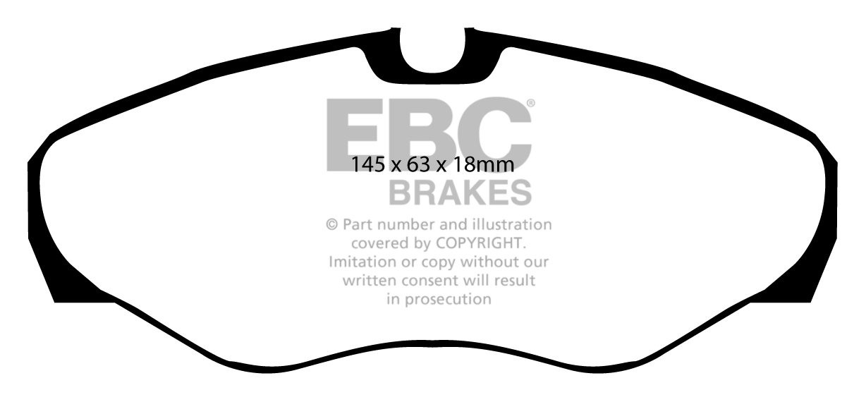 EBC Brakes VAUXHALL BEDRIJFSWAGEN Vivaro 2.0 2002-.. Remblokken