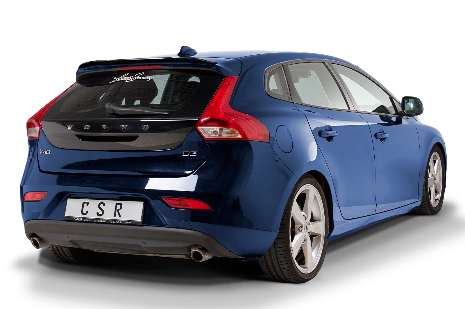 Voorspoiler Volvo V40 Glans Zwart van CSR Automotive (2012-)