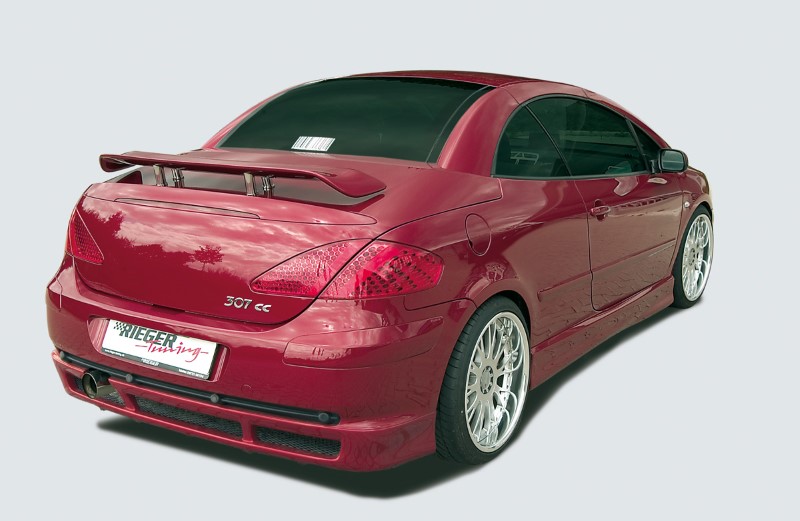 Spoilerzwaard voor Achteraanzet Peugeot 307 CC Rieger