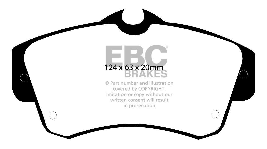 EBC Brakes CHRYSLER (USA) PT Cruiser 2.0 2000-.. Remblokken voor